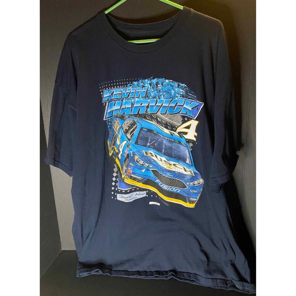 Kevin Harvick Stewart-Haas Racing Team Collection Blue Mens 2XL Tee T-Shirt